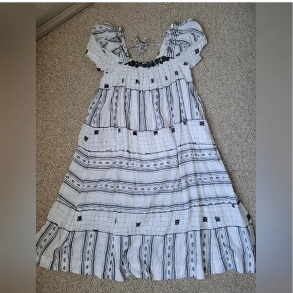 Free People Janie Embroidered Maxi Dress size L - Picture 7 of 7